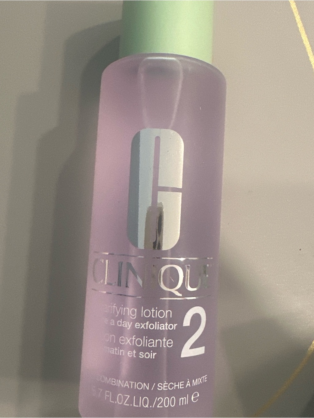 Clinique Clarifying Lotion 2 Exfoliating Toner - Lavender with Mint Cap